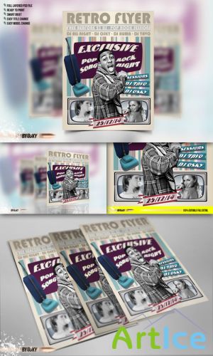 CreativeMarket - Retro Flyer Party II