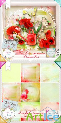 Scrap - The July Treasures PNG and JPG