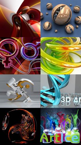 Wallpaper Collection of 3D Graphics Set 1