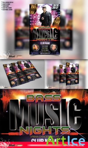 CreativeMarket - Bass Music Nights