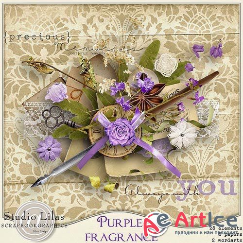 Scrap - Purple Fragrance PNG and JPG