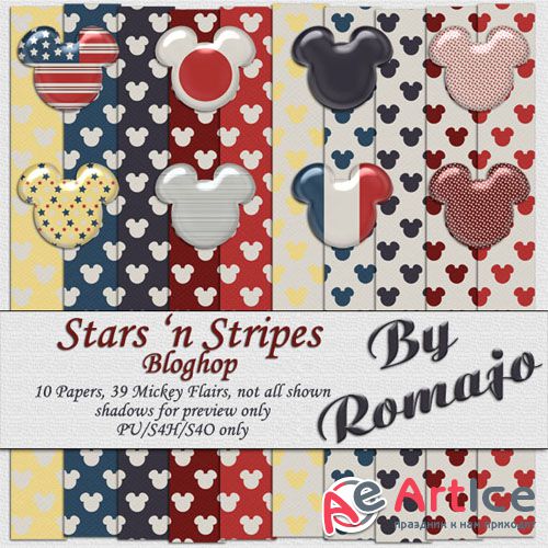 Stars `n Stripes JPG and PNG