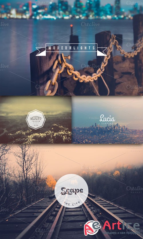 CreativeMarket - ThePack - Vector & PSD Identities