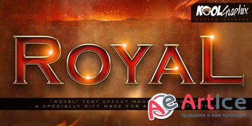 Royal Text Effect Style PSD Template