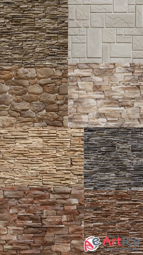 Seamless Stone Imitation Textures Set 2