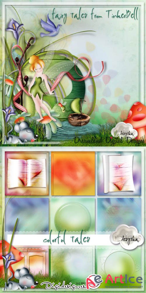 Scrap - Fairy Tales from Tinker Bell PNG and JPG