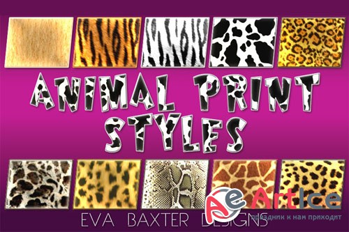 Animal Print Photoshop Styles