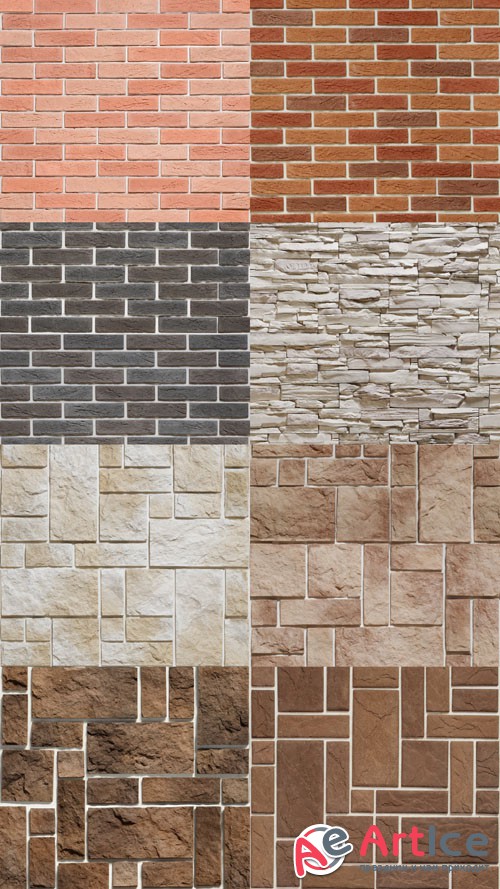 Seamless Stone Imitation Textures Set 3