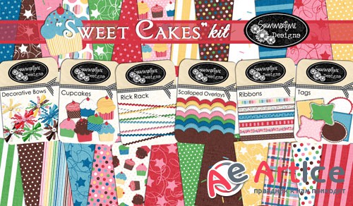 Scrap - Sweet Cakes PNG and JPG