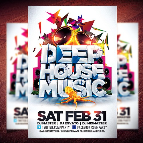 Flyer PSD - House Music