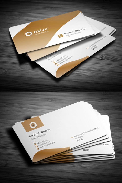 Name Business Card Template PSD