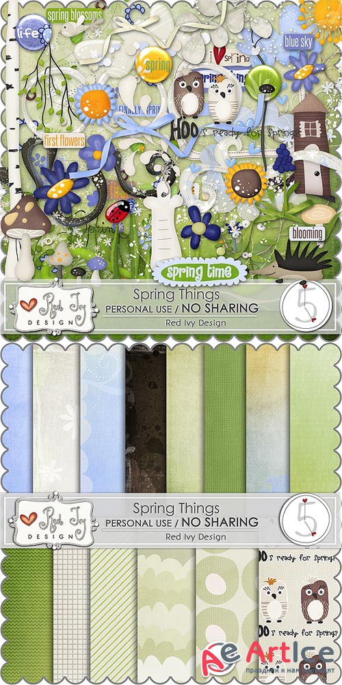 Scrap - Spring Things PNG and JPG