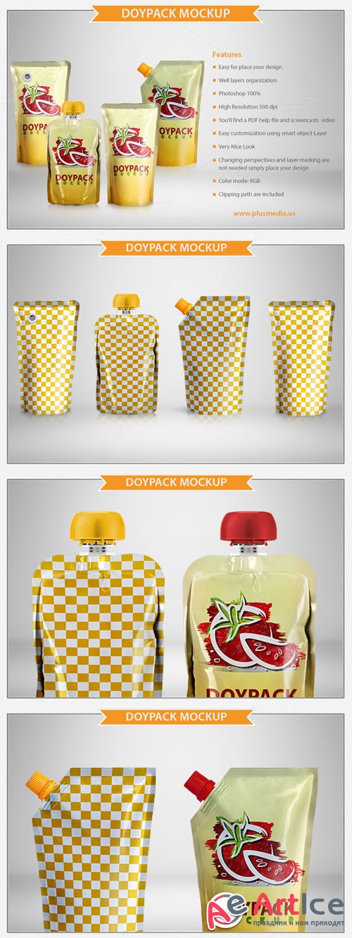 CreativeMarket - Doypack Mockup 47927