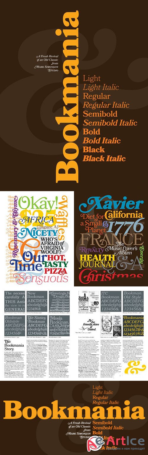 Bookmania Font Family