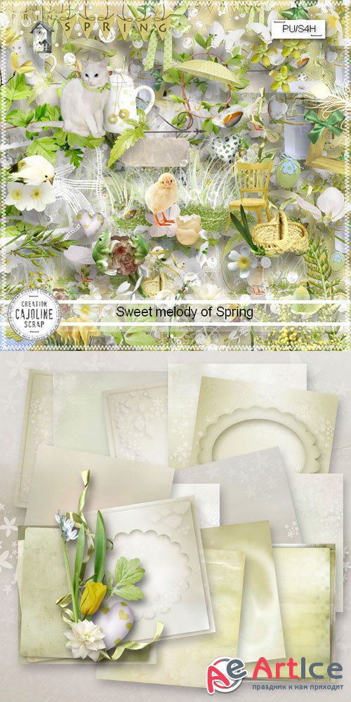 Scrap - Sweet Melody of Spring PNG and JPG