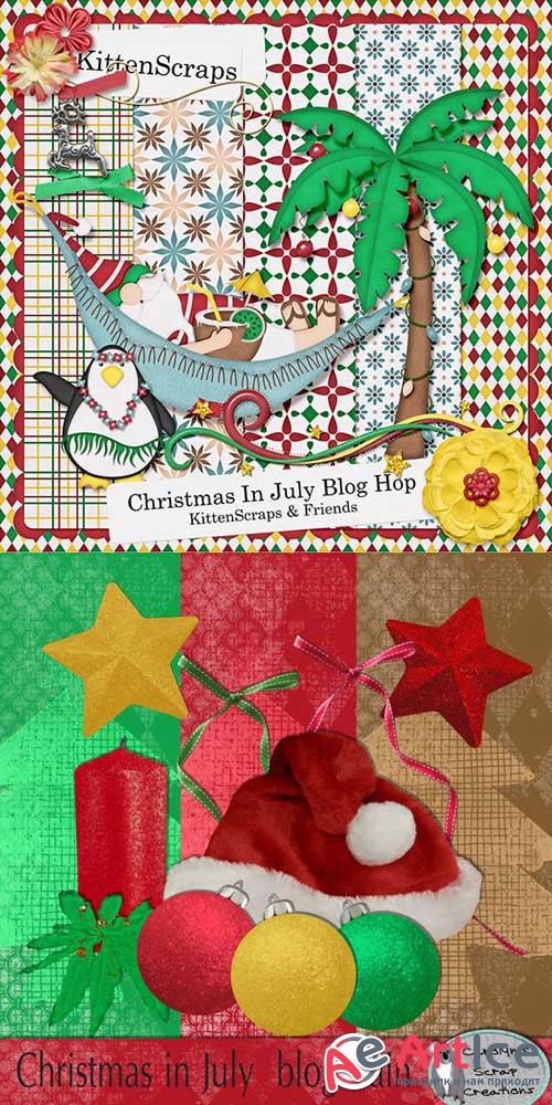 Scrap - Christmas In july PNG and JPG