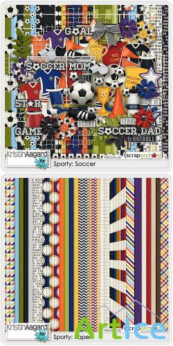 Scrap - Sporty Soccer PNG and JPG