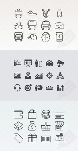 Vector Icon Sets - Business and Ecommerce