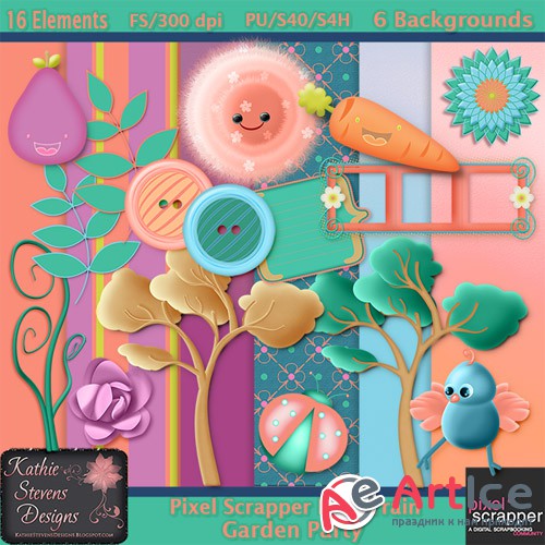 Scrap - Garden Party JPG and PNG 1