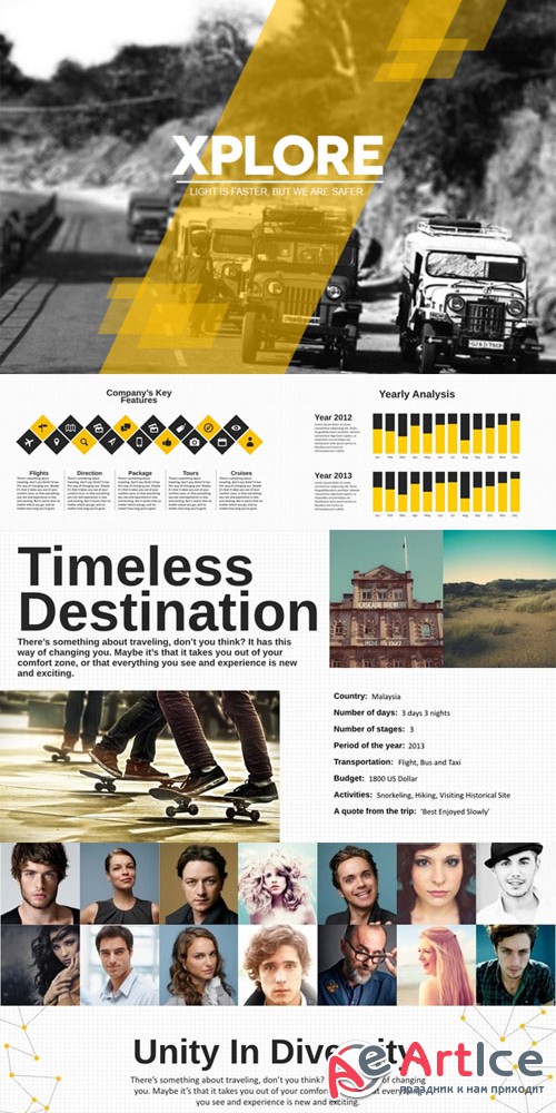 CreativeMarket - Xplore Magazine Keynote Template