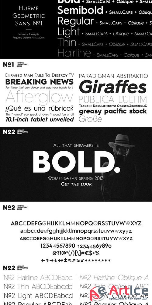 Hurme Geometric Sans No.Font Family