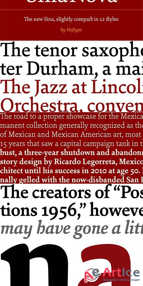 Sina Nova Font Family