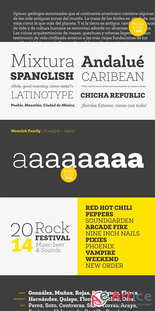 Newslab Font Family