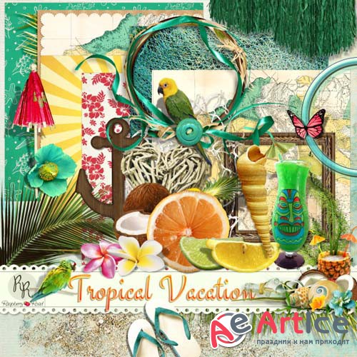 Scrap - Tropical Vacaton PNG and JPG