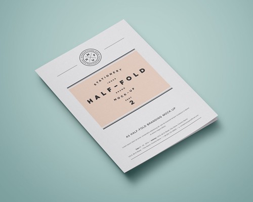 Half Fold A3 Brand Mockup Part 2