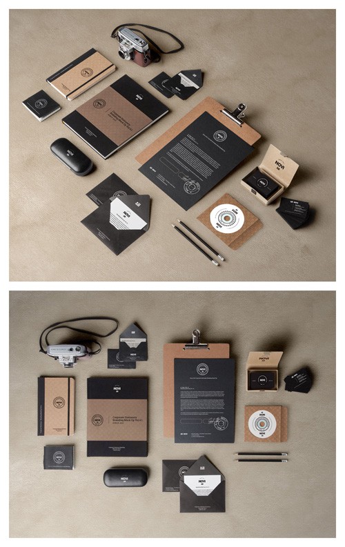 Stationery Branding Mock-Up Vol 4-1 Dark