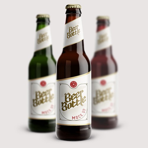 Bottle of Beer Mock-up Vol 2