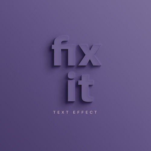 Fix it Text Effect