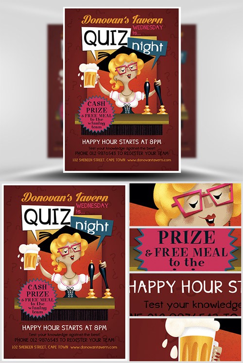 Flyer Template PSD - Pub Quiz