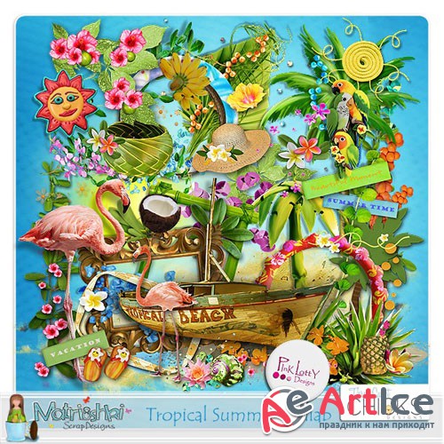 Scrap - Tropical Summer PNG and JPG 