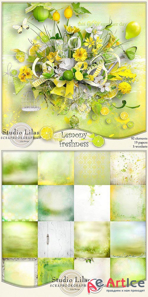 Scrap - Lemony Freshness PNG and JPG