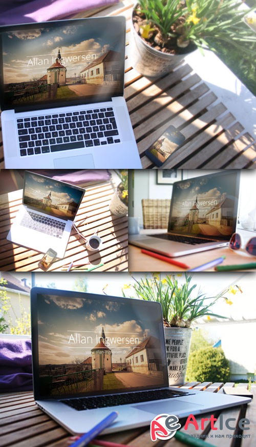 4 Mockups PSD Templates by Allan Ingwersen