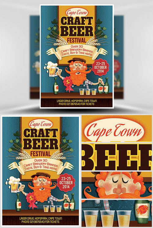 Craft Beer Flyer Template