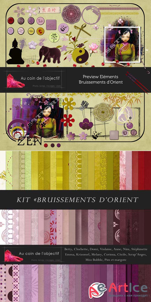 Scrap - Bruissements D'orient PNG and JPG Files