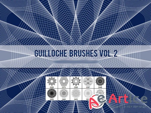 Guilloche Photoshop Brushes Vol. 2