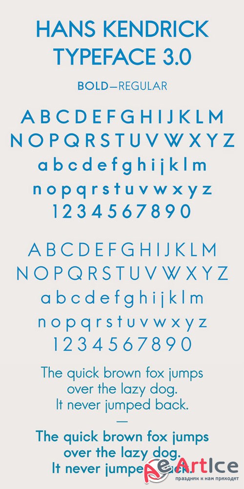 Hans Kendrick 3.0 Font Family