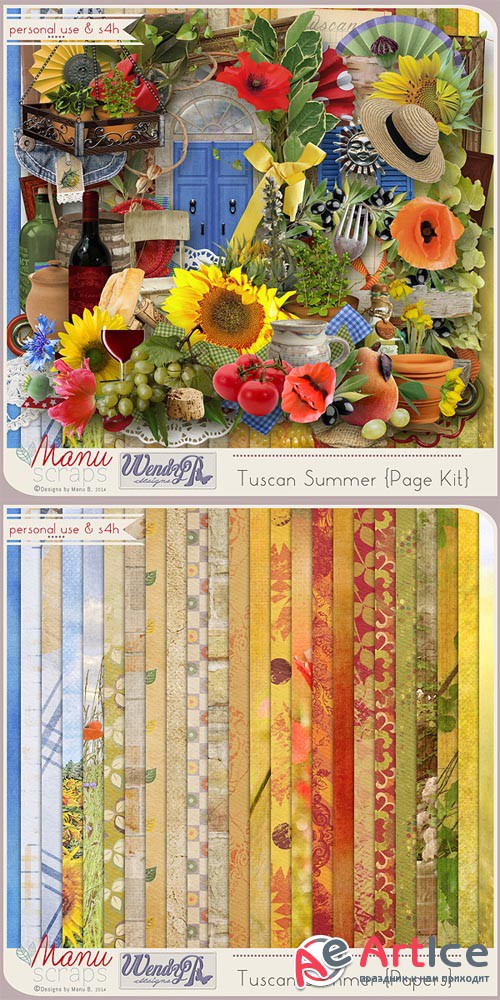 Scrap - Tuscan Summer PNG and JPG