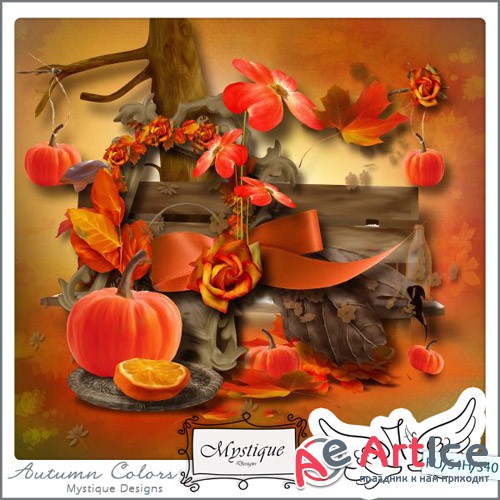 Scrap - Autumn Colors PNG and JPG