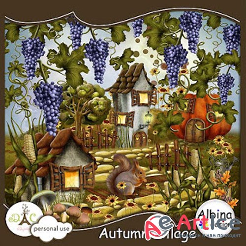 Scrap - Autumn Village PNG and JPG