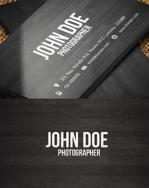 Creative Wooden Business Card Template