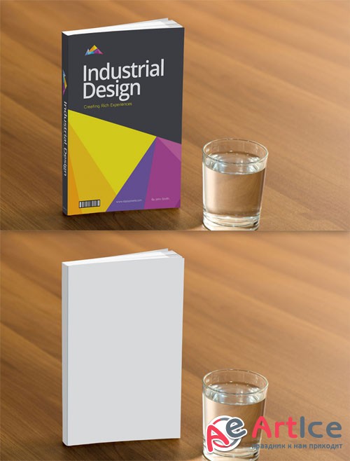 Branding Presentation Book Cover PSD Mockup