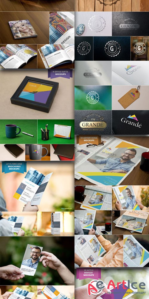 160 High Quality Professional PSD Mockups Bundle from ZippyPixels