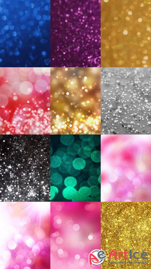 Textures with Glitter & Bokeh JPG