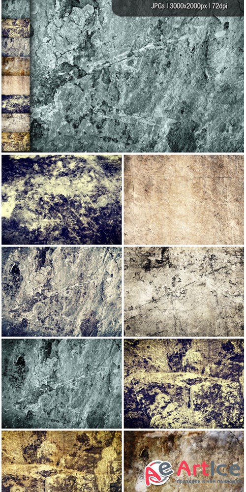 8 Grunge Stone Background Textures