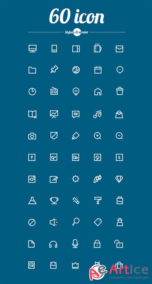 CreativeMarket - 60 ios 7 Icons 39615