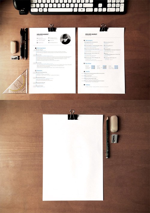 Letter Mock-up Templates PSD